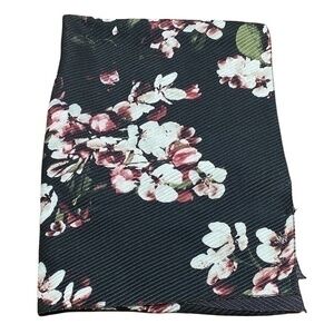 Ellen Tracy Floral Ribbed Scarf/Wrap NWOT